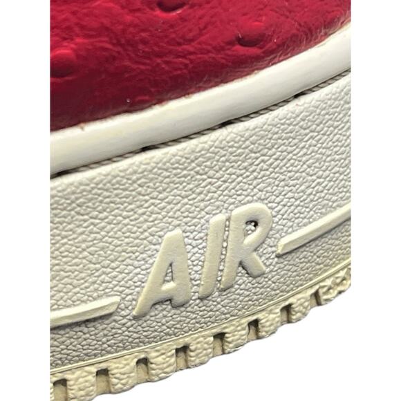Nike Air Force 1 Mid Red Ostrich Leather 2015 Size 13 main image 9